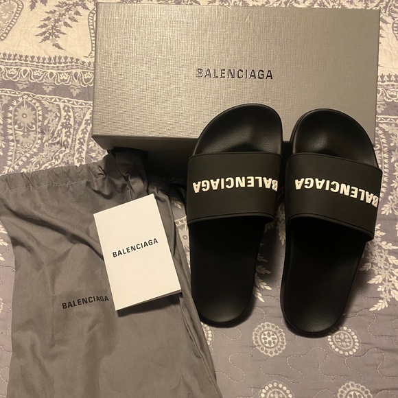 Women’s Balenciaga Pool Slides - Picture 1 of 7